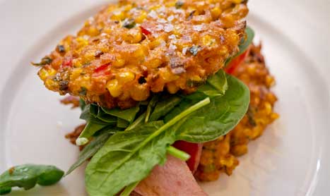 chicken and sweetcorn fritters