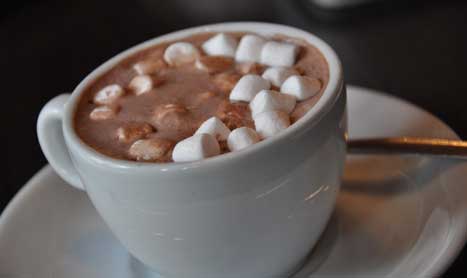 coconut water hot chocolate