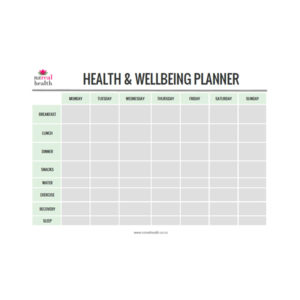 wellbeing planner